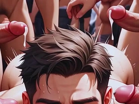动漫hentai白嫩伪娘群交肌肉男免费视频 asian gay porn.