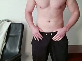 毛爹吐口水在巨根上爆发——必看！PhantomGentX男同单人秀 muscle hot gay porn