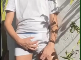 伪娘自尿 弄湿白内裤 男性失禁play chinese slave gay porn